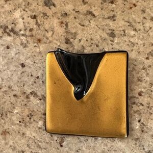 Rosenthal Gold and Black Artistic Brooch